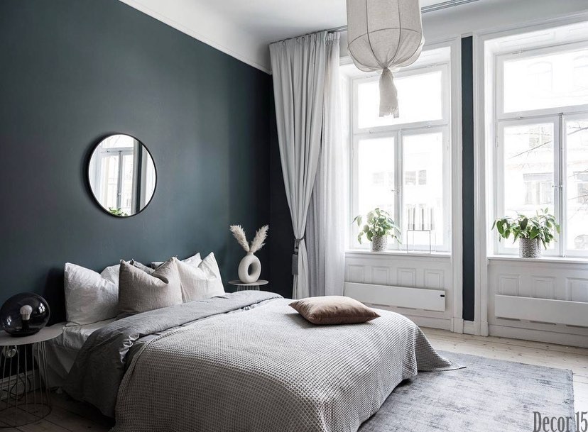 scandinavian style bedroom 2023