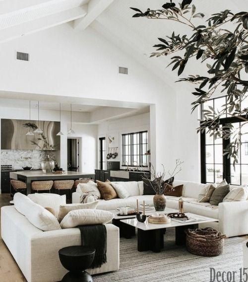 chic modern living room interior design 2024