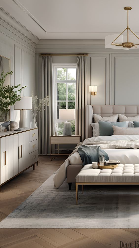 contemporary bedroom interior design 2024