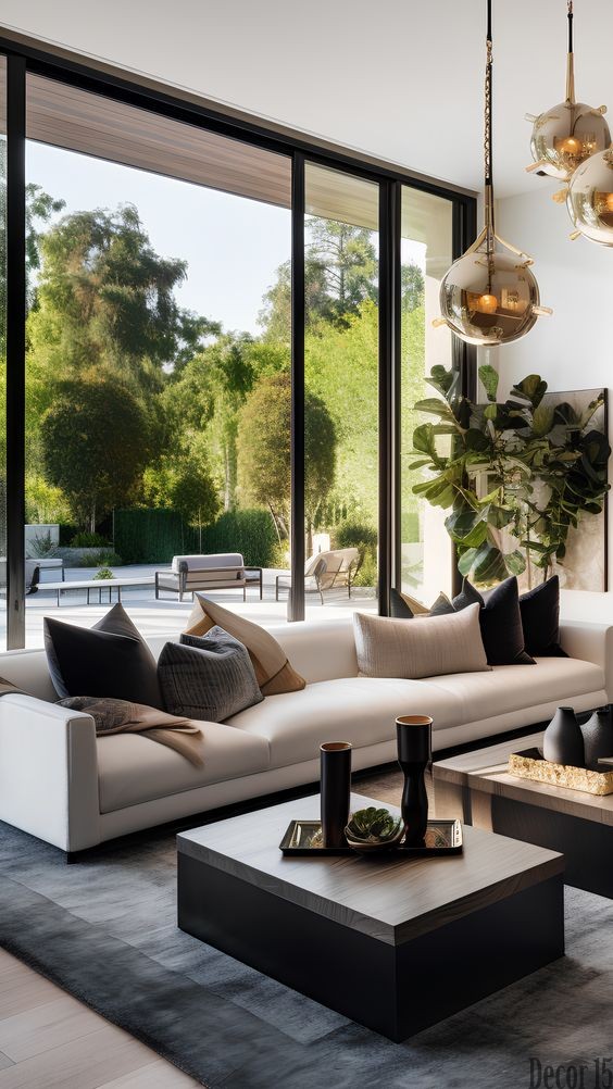 living room modern interior design 2024