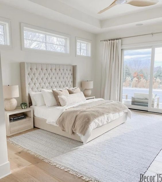 coastal style white bedroom