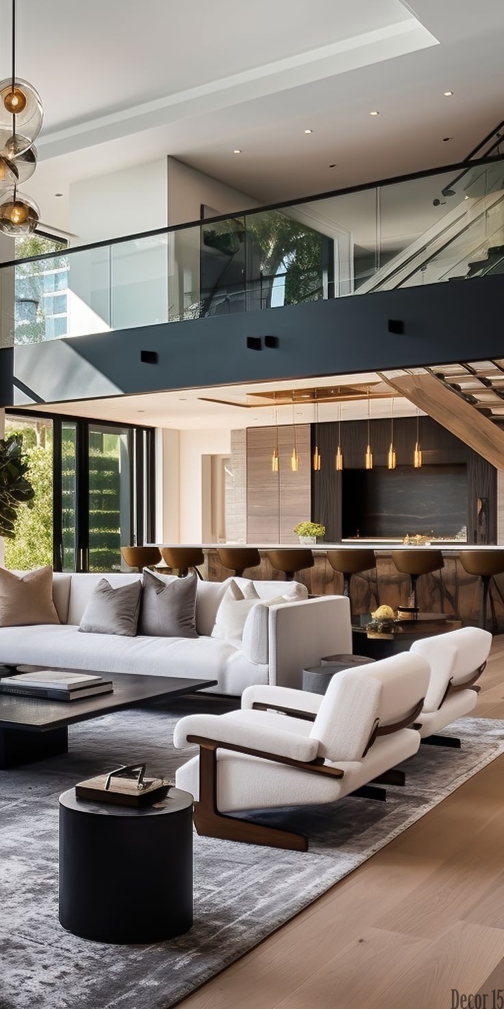luxury living room decor idea 2024