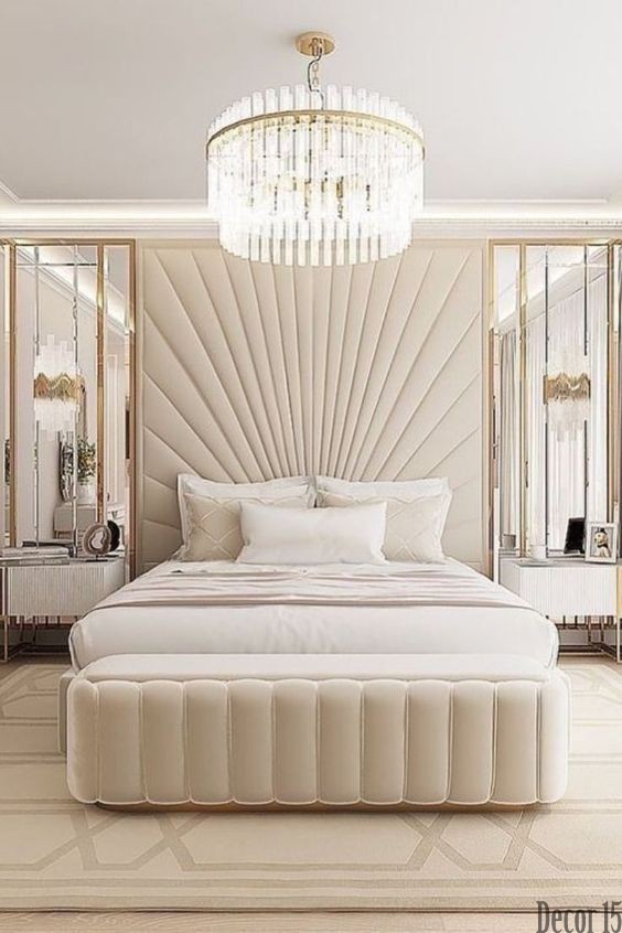 luxury white bedroom design