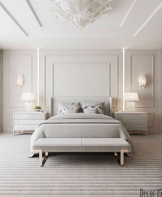 modern white bedroom idea